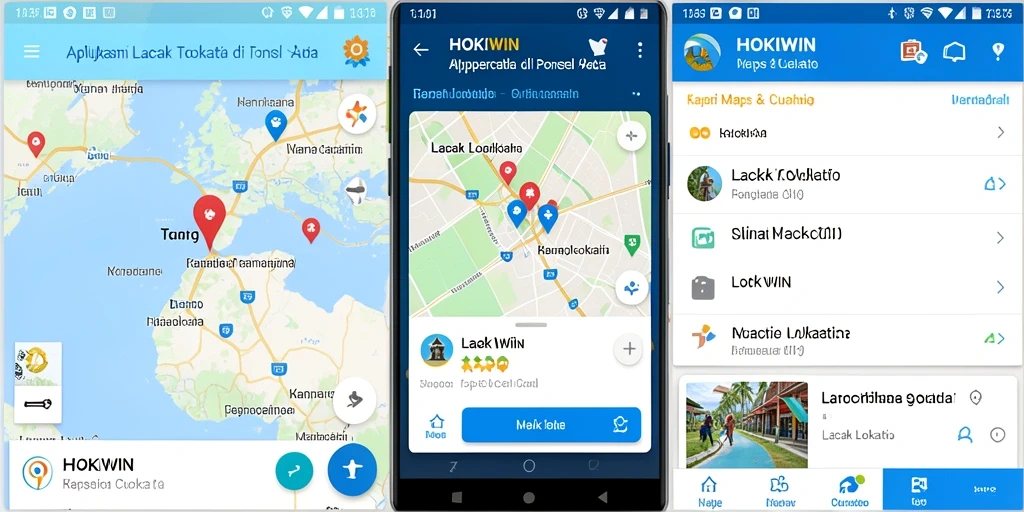 Antarmuka HOKIWIN yang menampilkan fitur pelacakan lokasi secara real-time.