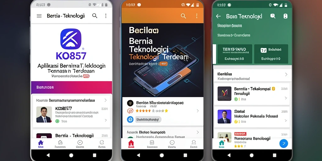 Tampilan antarmuka KO857 yang modern dan responsif.