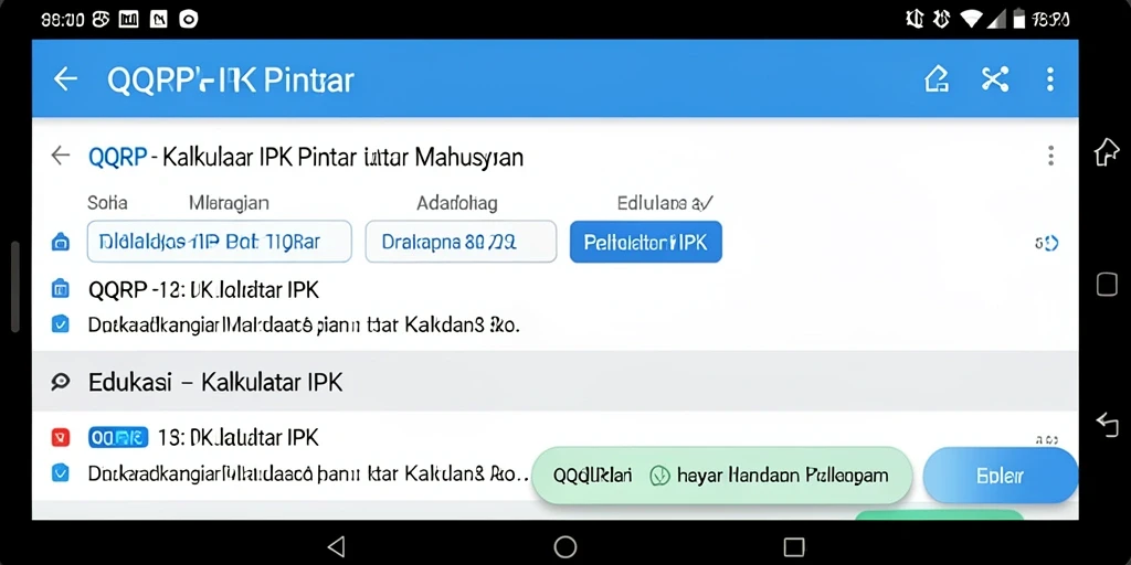 Antarmuka sederhana dan fitur Kalkulator IPK yang efisien.