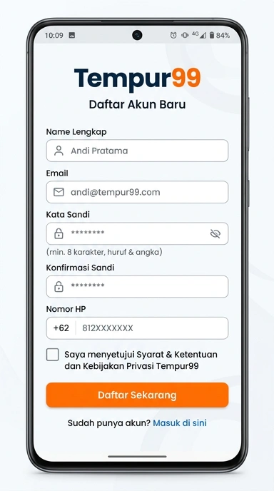 Buat Akun Baru di tempur99 dengan Mudah